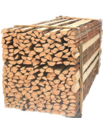 Raftmer med bark - flækkede 6-9 x 220 cm